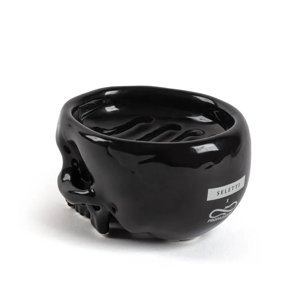 SELETTI porte-savon BRAIN WASH en forme de crâne avec savon
