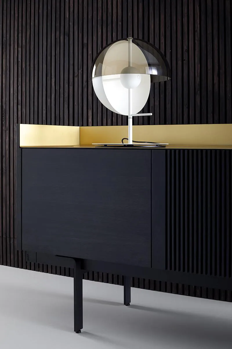 PUNT MOBLES buffet meuble STOCKHOLM avec 4 portes STH401 avec la base H 29 cm