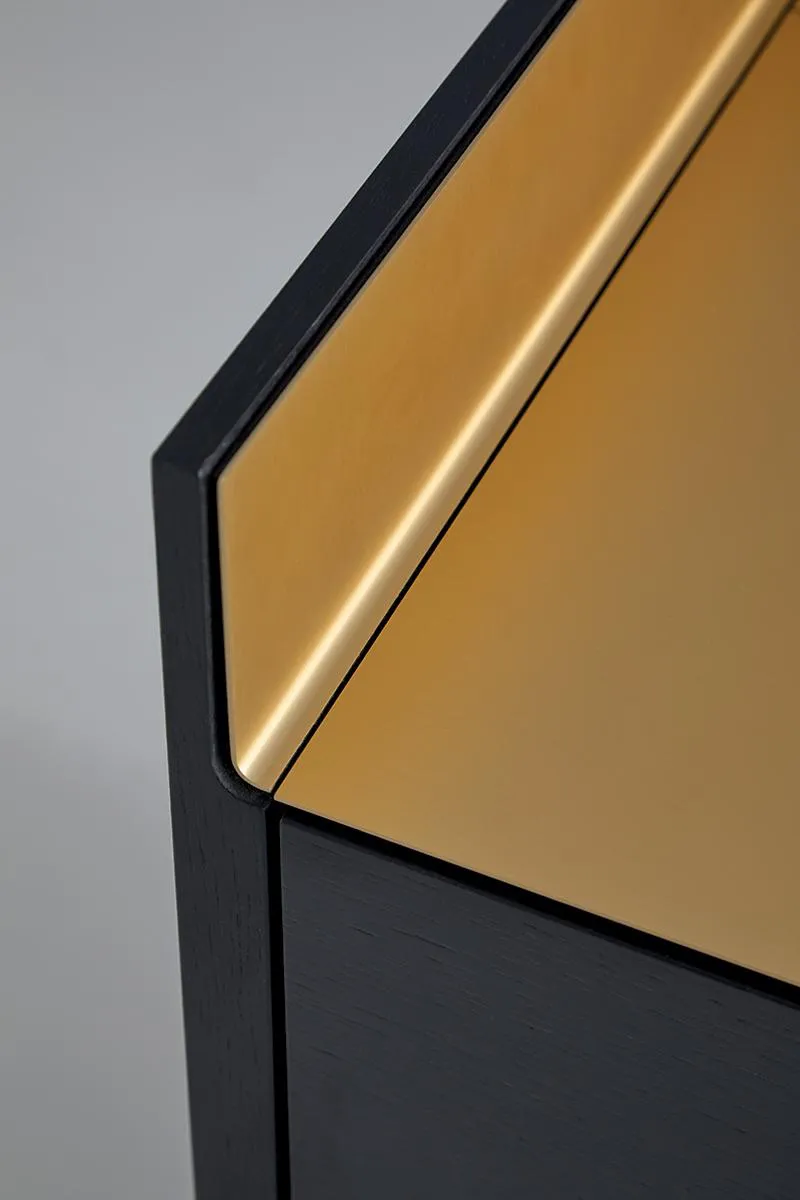 PUNT MOBLES buffet meuble STOCKHOLM avec 4 portes STH403 avec la base H 6 cm