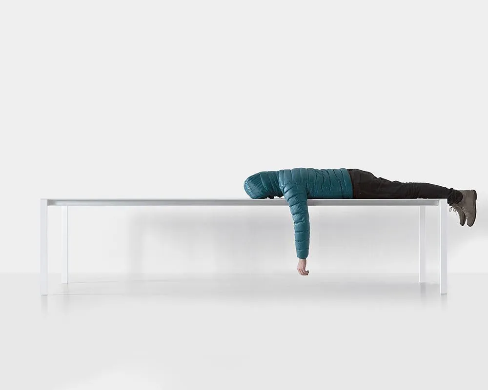 KRISTALIA table extensible à rallonge pour l'extérieur THIN-K ALUMINIUM