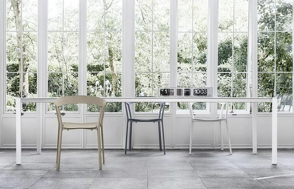 KRISTALIA table extensible à rallonge pour l'extérieur THIN-K ALUMINIUM