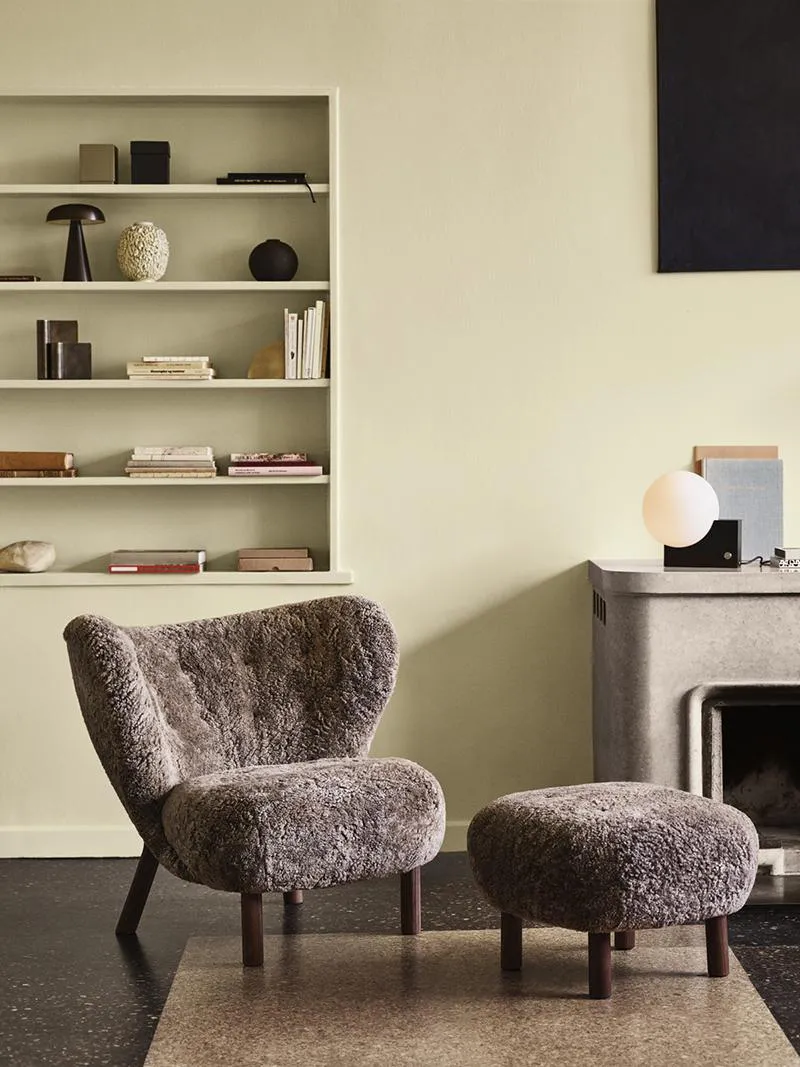 &TRADITION fauteuil et pouf LITTLE PETRA VB1 & ATD1