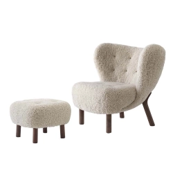 &TRADITION fauteuil et pouf LITTLE PETRA VB1 & ATD1