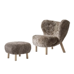 &TRADITION fauteuil et pouf LITTLE PETRA VB1 & ATD1