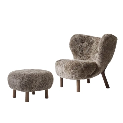 &TRADITION fauteuil et pouf LITTLE PETRA VB1 & ATD1