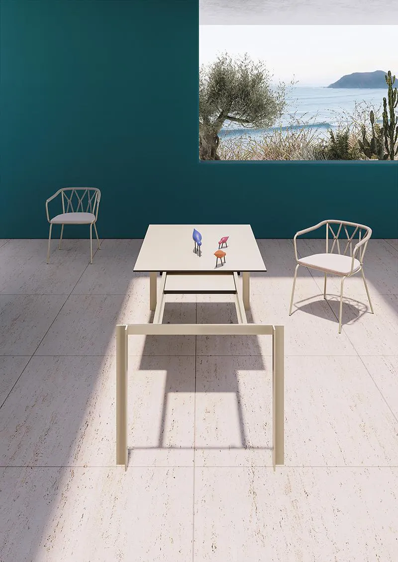 ALMA DESIGN table d'extérieur RORI 160/250x90 cm