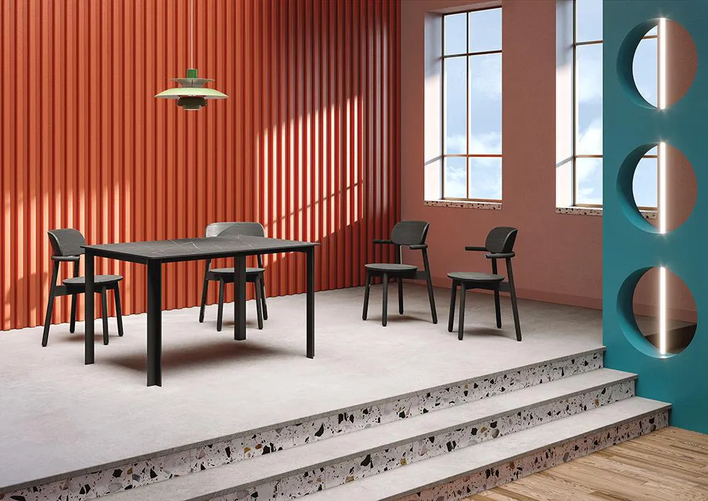 ALMA DESIGN table d'extérieur RORI 90x90 cm