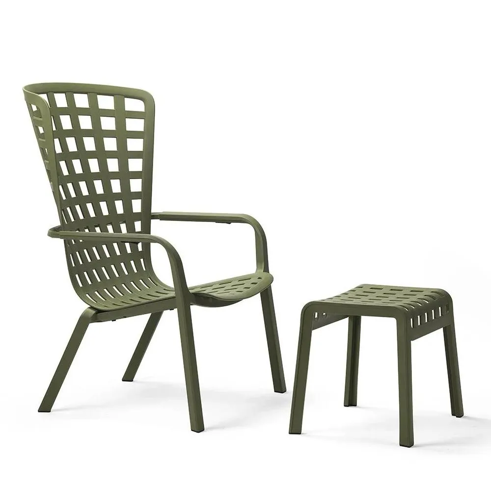 NARDI pouf repose-pieds pour l'extérieur POGGIO