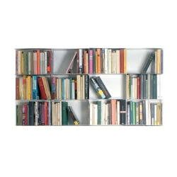 KRIPTONITE bibliothèque murale KROSSING Noir opaque 133 x 75 cm