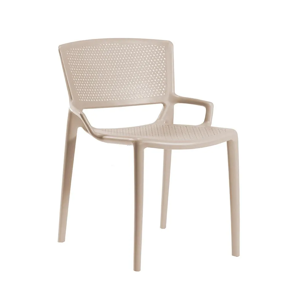 INFINITI set de 8 chaises perforé FIORELLINA
