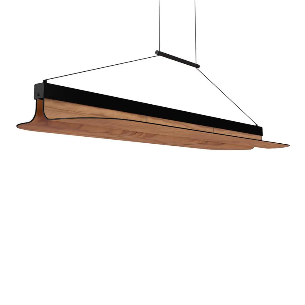 LZF LUZIFER lampe à suspension OMMA 1 LONG LEAF finitions noire