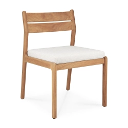 ETHNICRAFT chaise avec coussin pour l'extérieur JACK