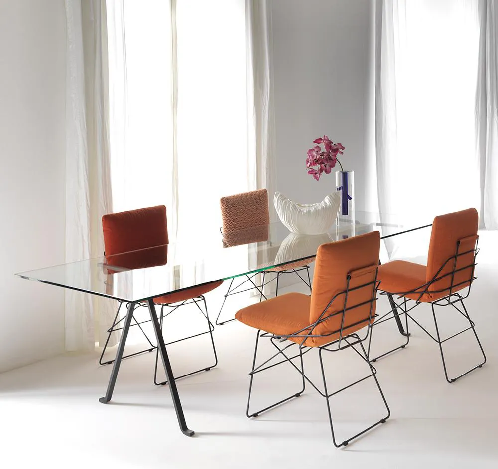 DRIADE table FRATE 200 x 80 avec poutre de 130 cm