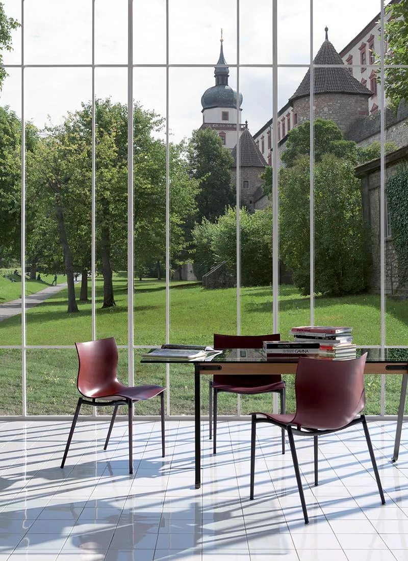 DRIADE table FRATE 200 x 80 avec poutre de 130 cm