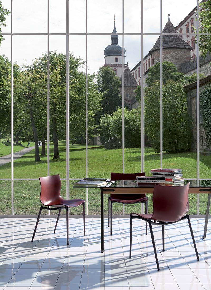 DRIADE table FRATE 225 x 80 avec poutre de 130 cm