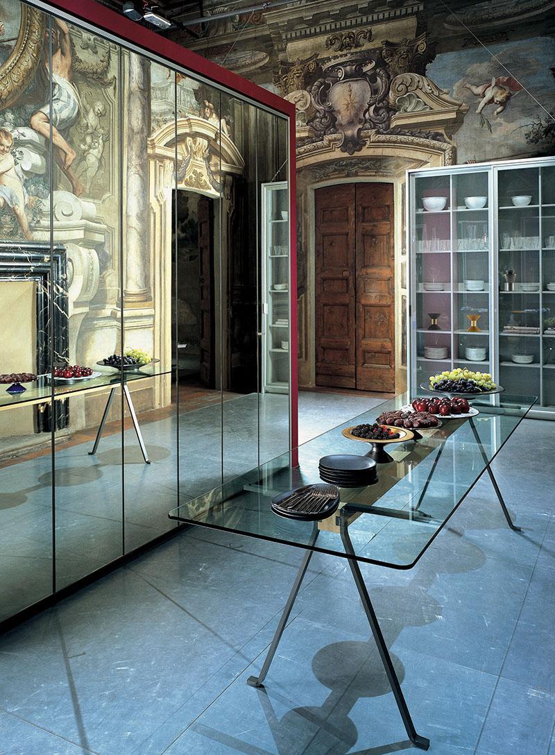 DRIADE table FRATE 225 x 80 avec poutre de 200 cm