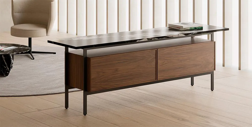 PUNT MOBLES buffet meuble CHICAGO avec 4 portes