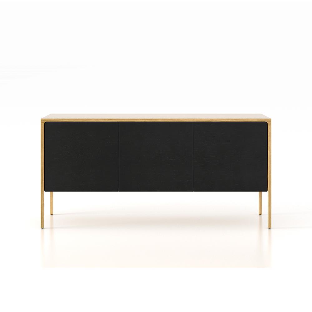 PUNT MOBLES buffet meuble TACTILE structure en chêne avec 3 portes