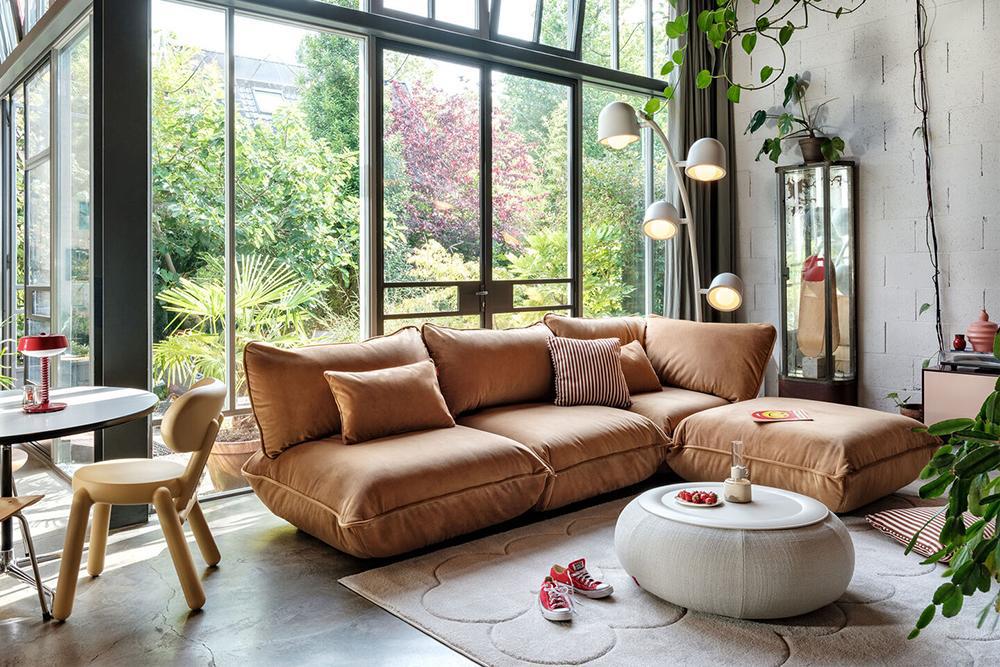 FATBOY canapé à 3 places SUMO CORNER SOFA VELVET