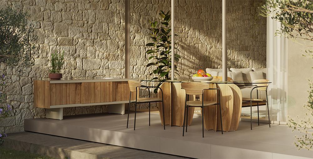 PUNT MOBLES buffet meuble ATRIO 180 avec pieds