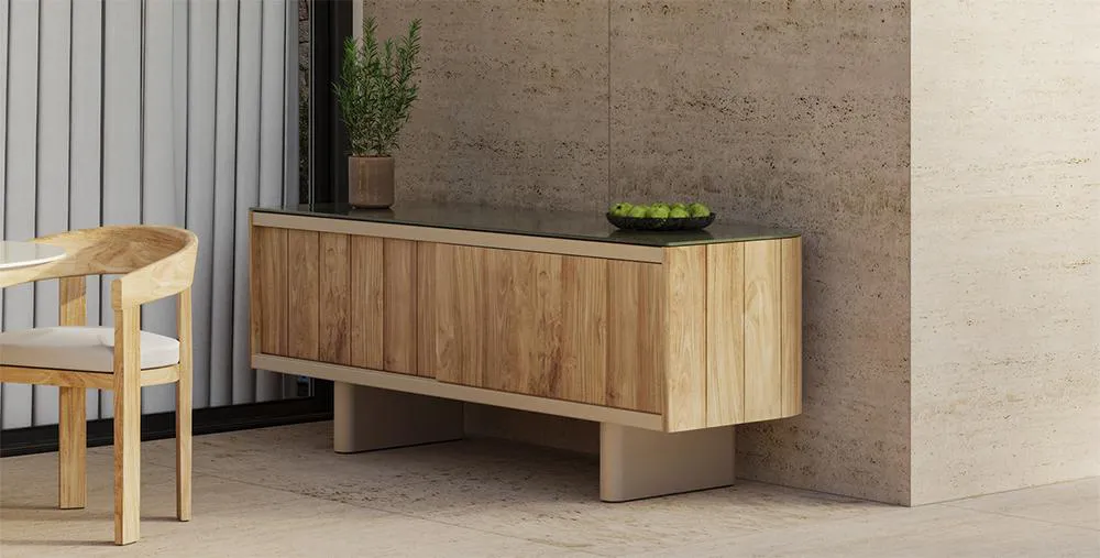 PUNT MOBLES buffet meuble ATRIO 220 avec pieds