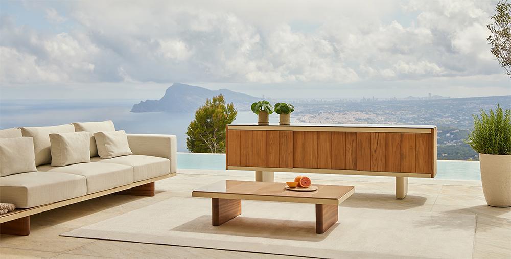 PUNT MOBLES buffet meuble ATRIO 220 avec pieds