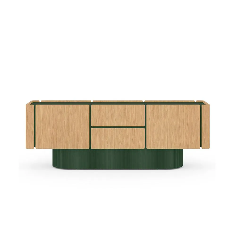 PUNT MOBLES buffet meuble DUNE avec 4 portes et 2 tiroirs