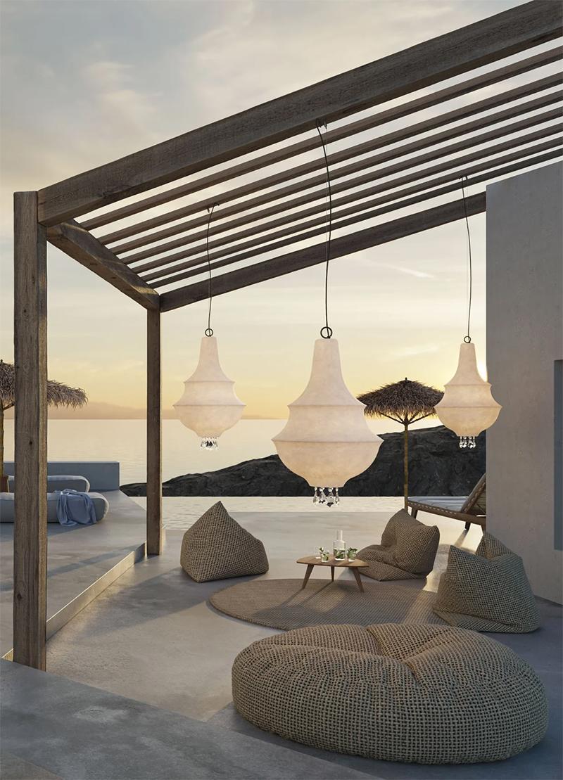 KARMAN lampe à suspension LADY D pour l'extérieur