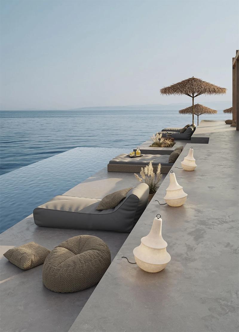 KARMAN lampadaire LADY D pour l'extérieur