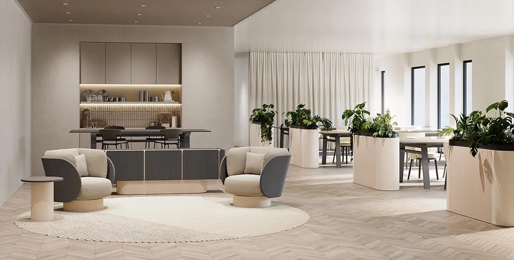 PUNT MOBLES buffet meuble DUNE avec 6 portes