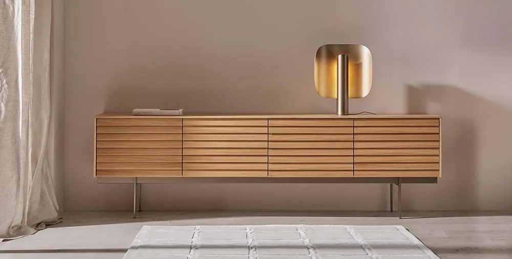 PUNT MOBLES buffet meuble SUSSEX 201 avec 2 portes avec la base H 6 cm