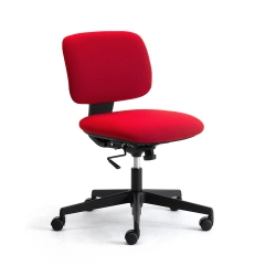 LEYFORM chaise de bureau à roulettes DAD sans accoudoirs et base noire