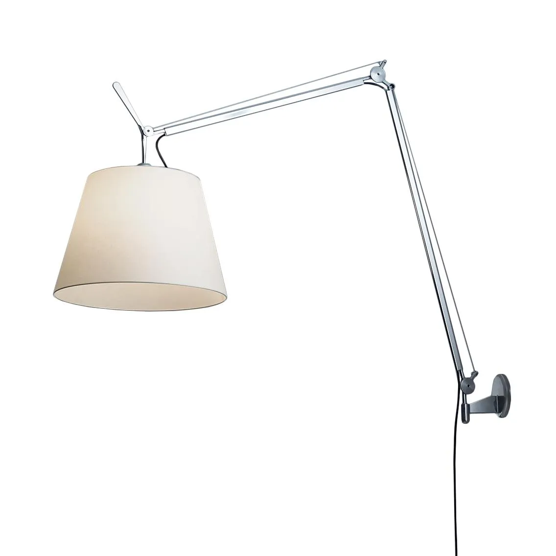 ARTEMIDE lampe murale applique TOLOMEO MEGA LED 2700K Ø 36 cm avec dimmer sur tête