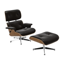 VITRA fauteuil cuir chocolat EAMES LOUNGE CHAIR & OTTOMAN nouvelles dimensions