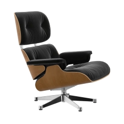 VITRA fauteuil cuir noir EAMES LOUNGE CHAIR nouvelles dimensions
