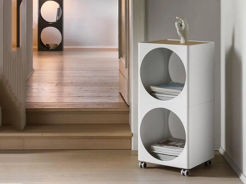 B-LINE table de rangement modulaire RING avec roulettes