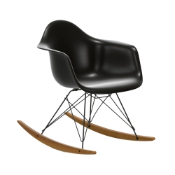 VITRA RAR fauteuil à bascule Eames Plastic Armchair base basic dark et érable doré