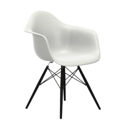 VITRA chaise avec base en érable noir Eames Plastic Armchair DAW NOUVELLES DIMENSIONS