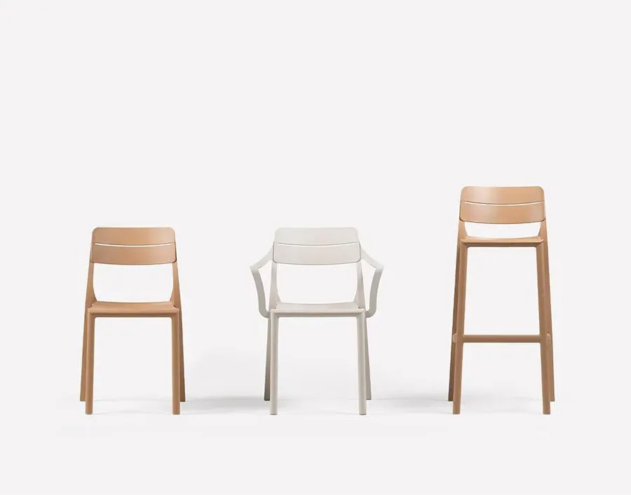 NARDI set de 4 tabourets d'extérieur CASSIA STOOL