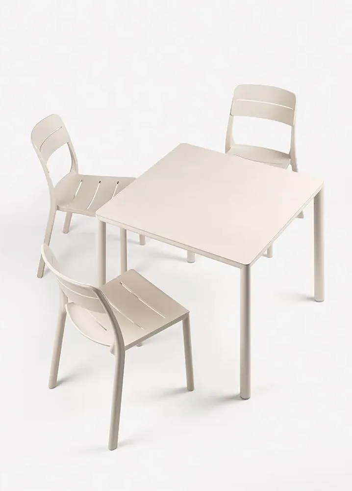 NARDI table carré pour extérieur PIAVE 80 cm