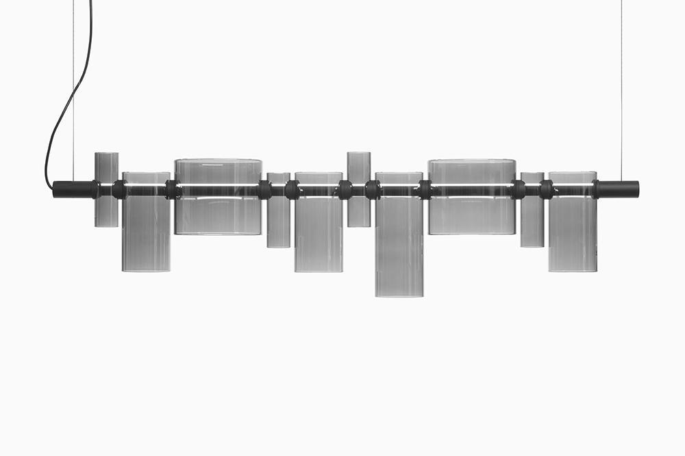 OLUCE lampe à suspension DANCING GLASS