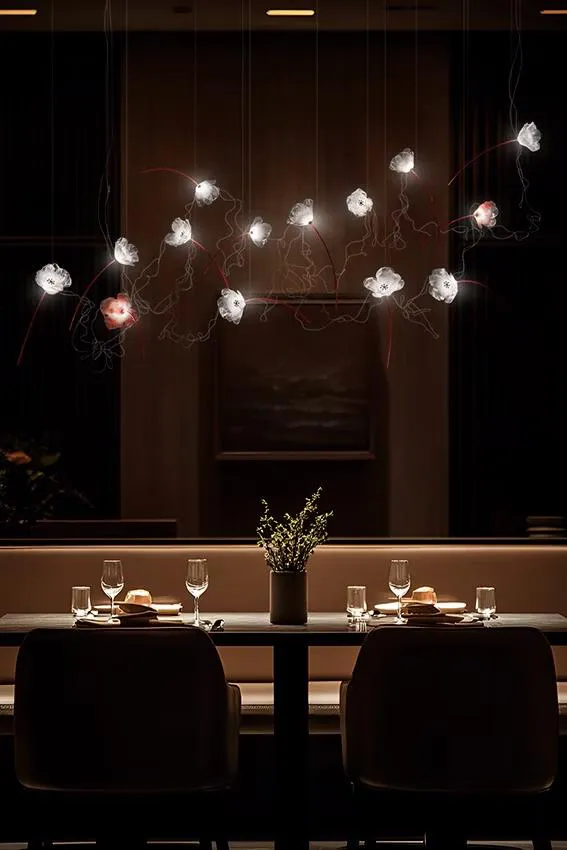 SLAMP lampe à suspension POPPY 14 MODULES