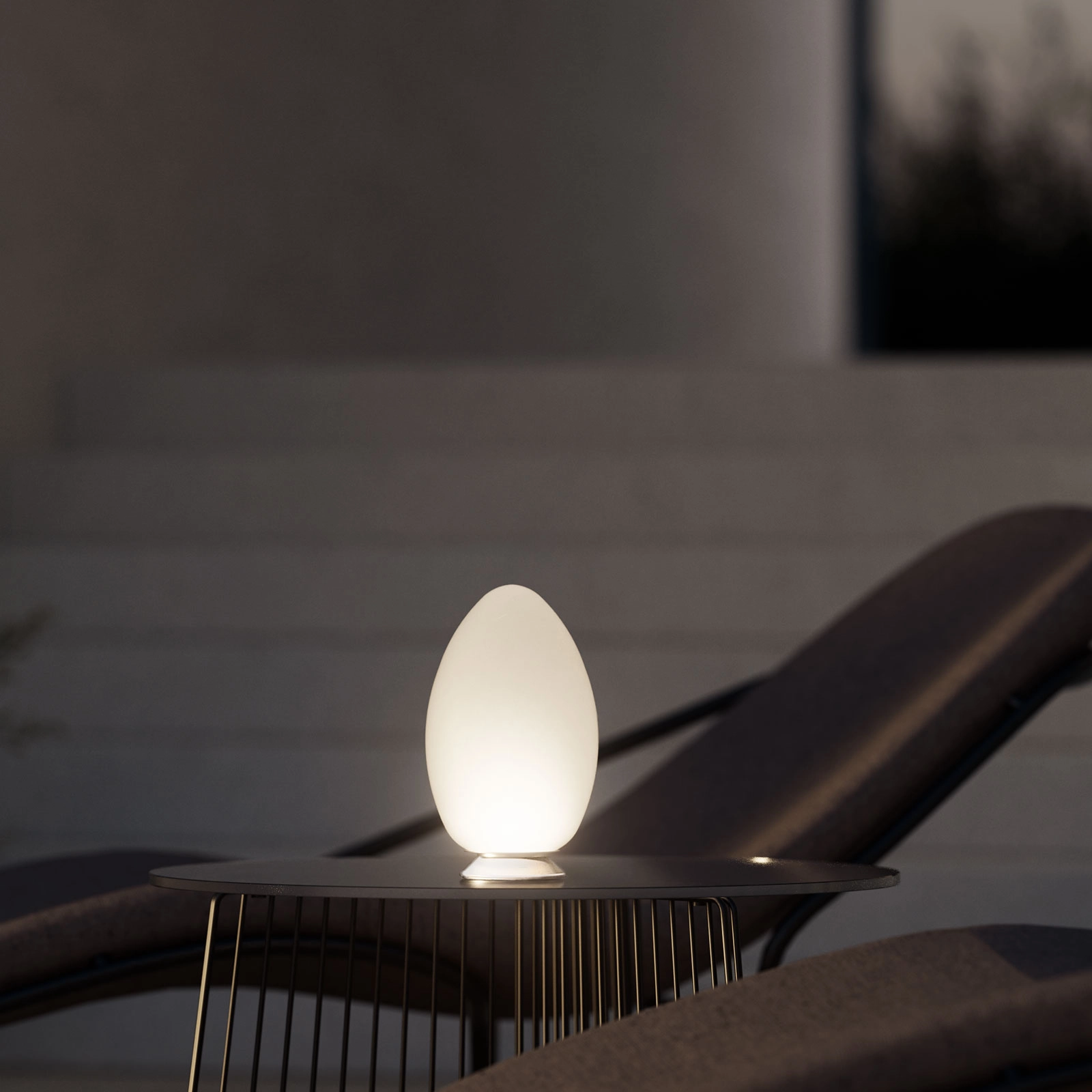 FONTANA ARTE lampe de table rechargeable UOVO