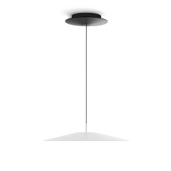 LUCEPLAN lampe à suspension KOINÈ blanc 3000K Ø 37 cm dimmer à coupure de phase