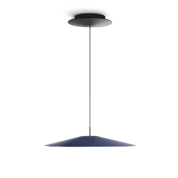 LUCEPLAN lampe à suspension KOINÈ bleu 2700K Ø 37 cm dimmer à coupure de phase