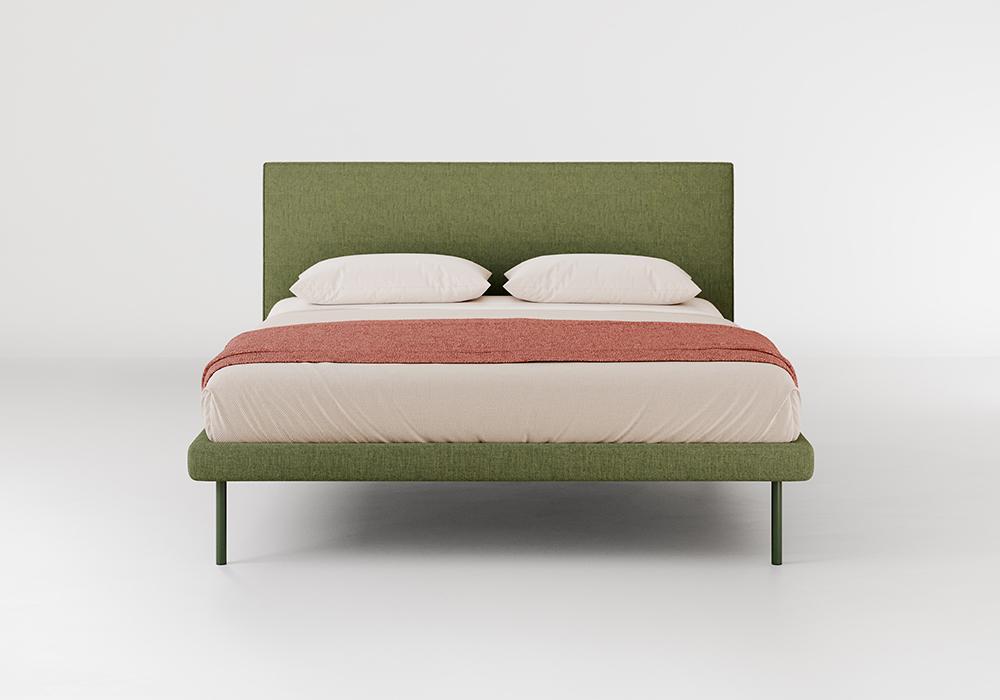 BOLZAN lit deux personnes METROPOLITAN pour matelas 140 x 200 cm avec base H 8 cm