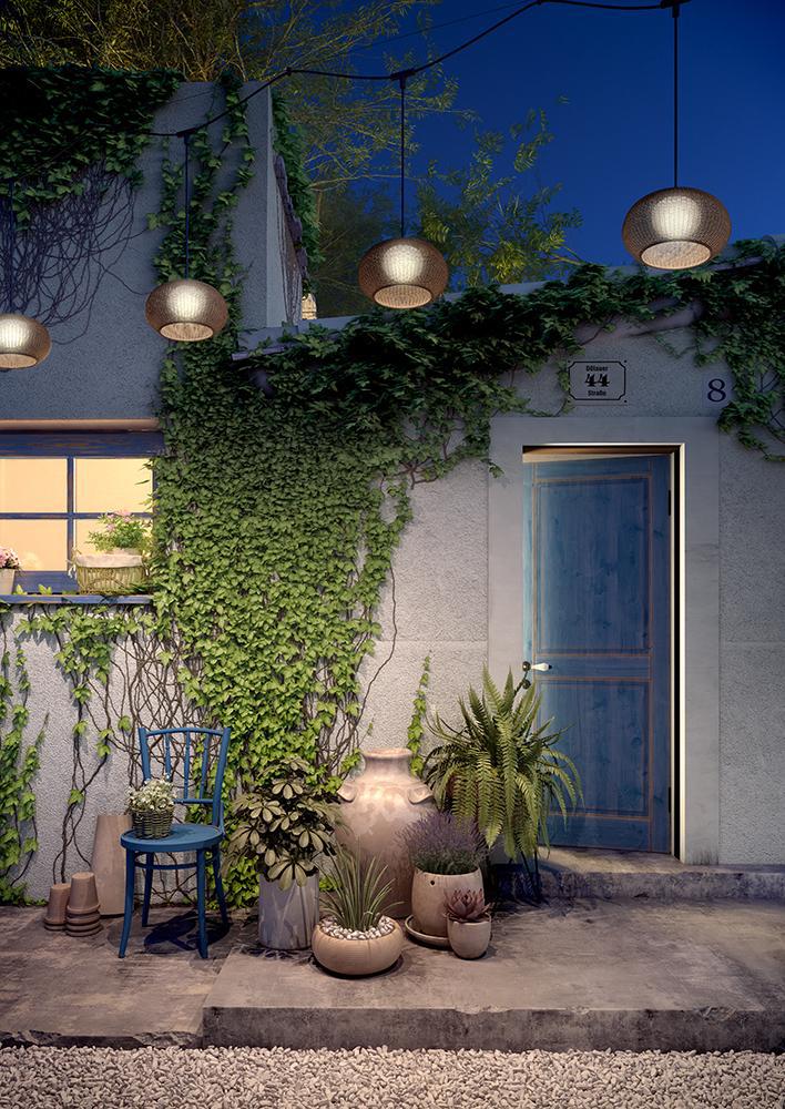 BOVER lampe à suspension pour extérieur GAROTA CATENARY S/27/4L OUTDOOR