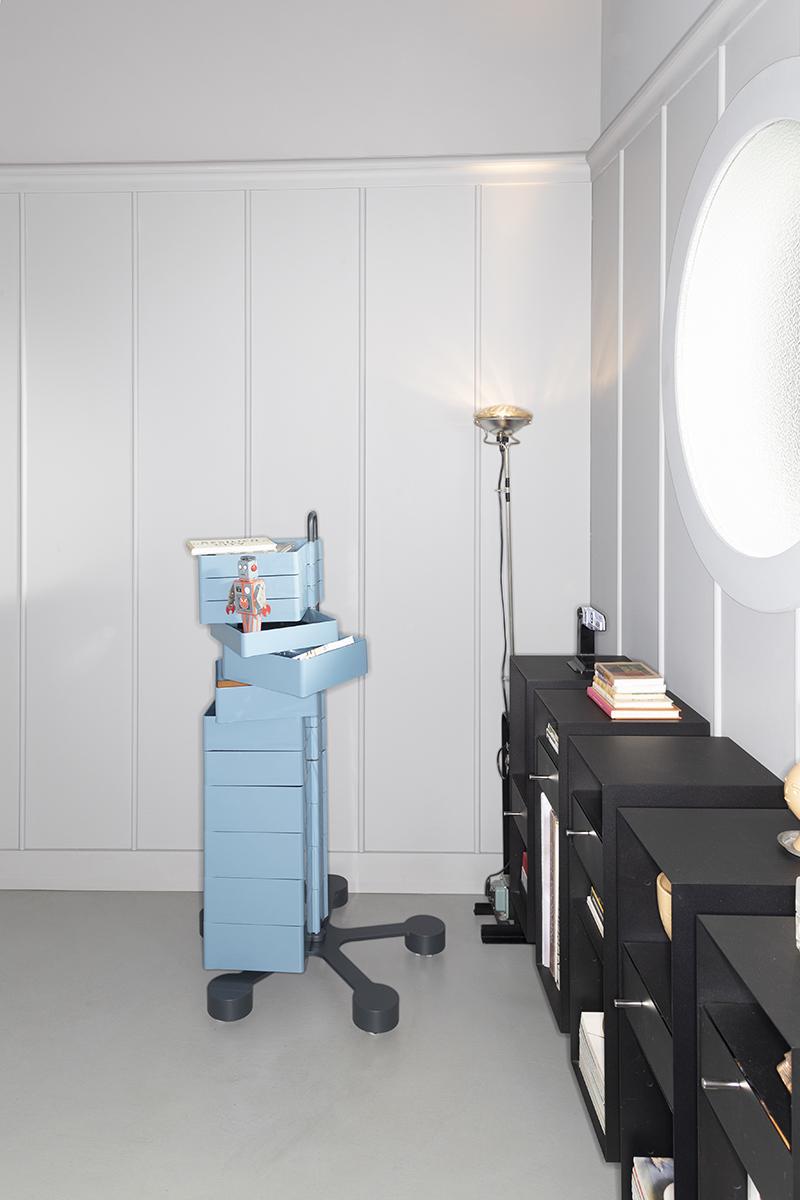 B-LINE conteneur à roulettes SPINNY avec 12 tiroirs