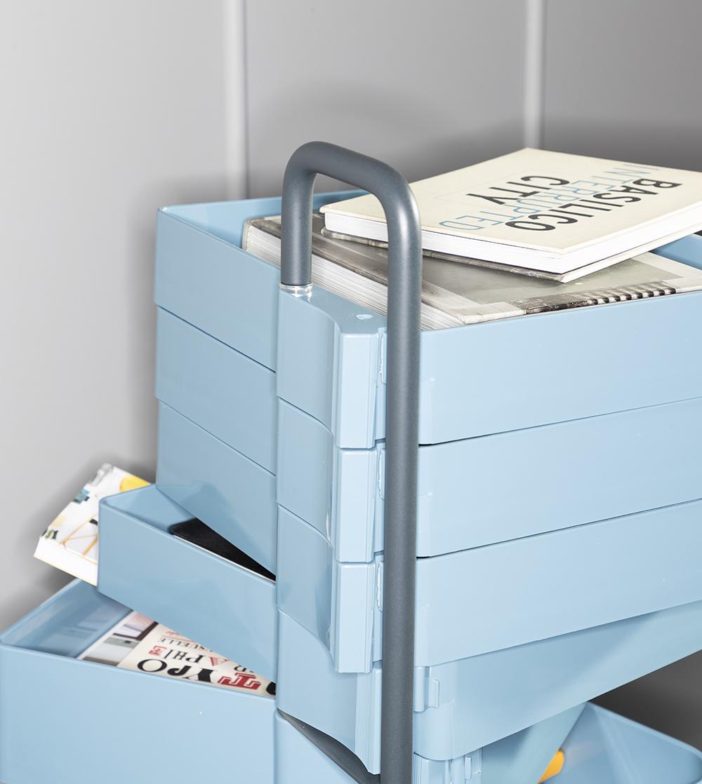 B-LINE conteneur à roulettes SPINNY avec 12 tiroirs