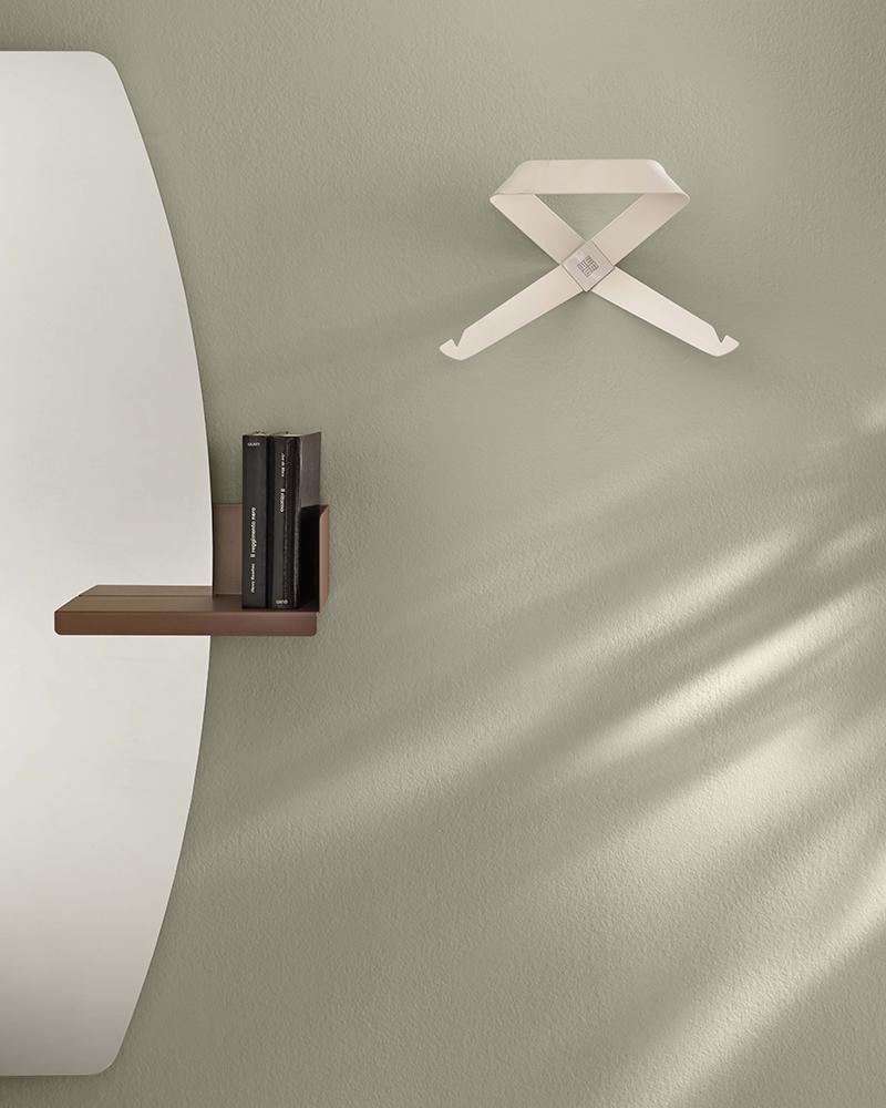 MEME DESIGN miroir murale avec 1 étagère CACTUS BOTTE COMPLETO